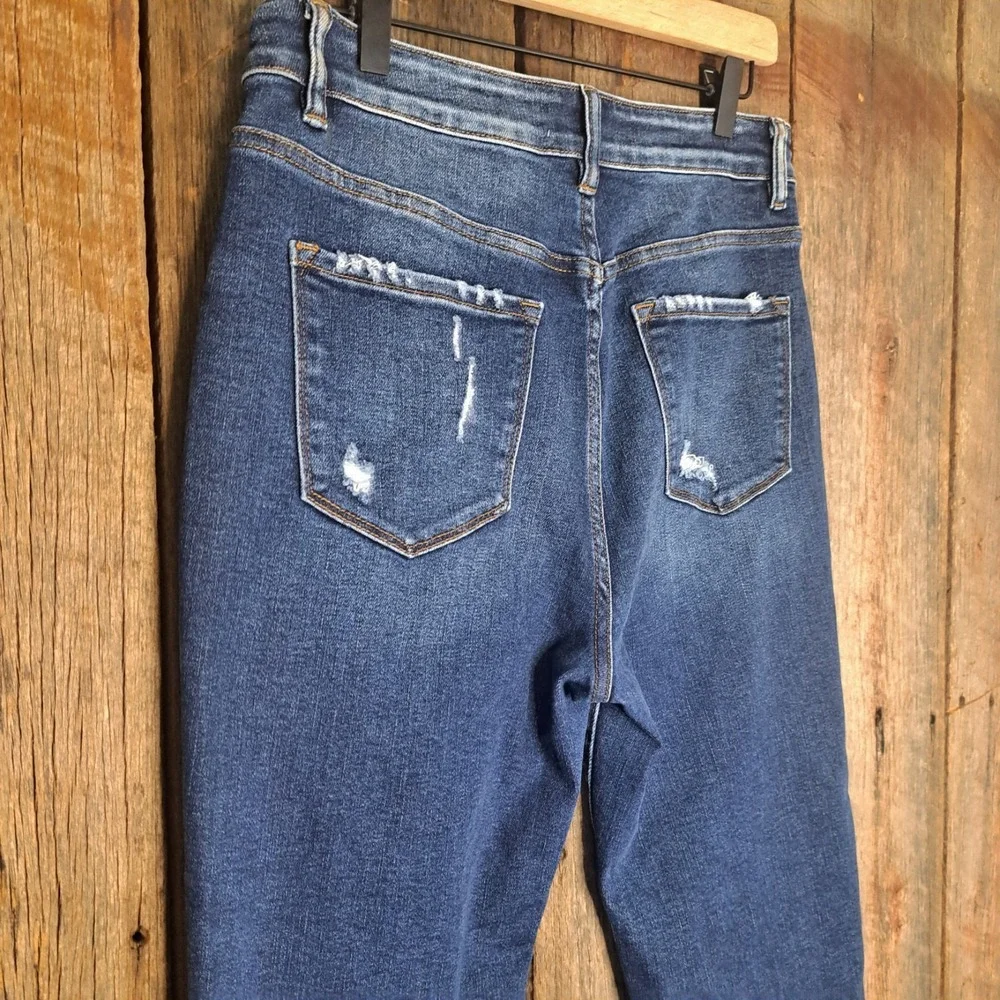 Western Indie Vervet Chemical Mood High Rise Ankle Kick Flare Jeans Womens 30